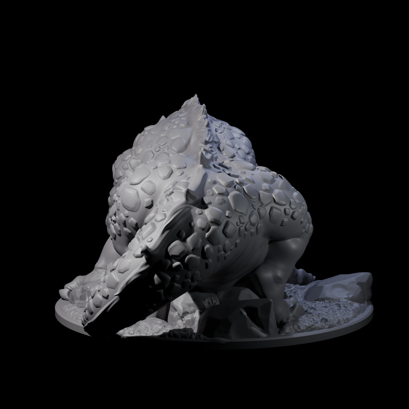 Menacing Basilisk Monstrosity Miniature for Dungeons and Dragons, Pathfinder or other TTRPGs