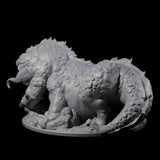 Menacing Basilisk Monstrosity Miniature for Dungeons and Dragons, Pathfinder or other TTRPGs