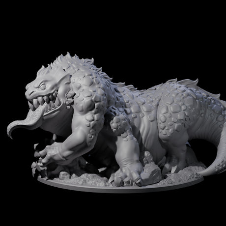 Menacing Basilisk Monstrosity Miniature for Dungeons and Dragons, Pathfinder or other TTRPGs