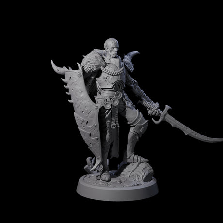 Menacing Death Knight Warrior Miniature for Dungeons and Dragons, Pathfinder or other TTRPGs