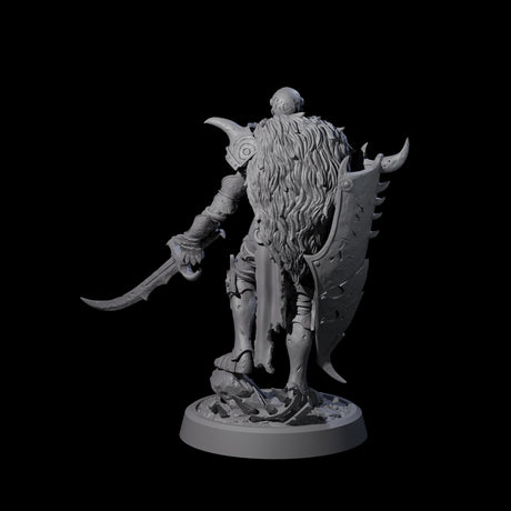 Menacing Death Knight Warrior Miniature for Dungeons and Dragons, Pathfinder or other TTRPGs