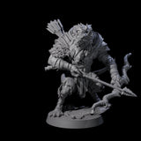 Menacing Gnoll Packmaster Miniature for Dungeons and Dragons, Pathfinder or other TTRPGs