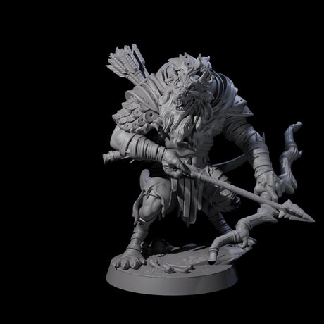Menacing Gnoll Packmaster Miniature for Dungeons and Dragons, Pathfinder or other TTRPGs