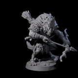 Menacing Gnoll Packmaster Miniature for Dungeons and Dragons, Pathfinder or other TTRPGs