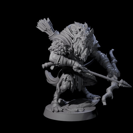 Menacing Gnoll Packmaster Miniature for Dungeons and Dragons, Pathfinder or other TTRPGs