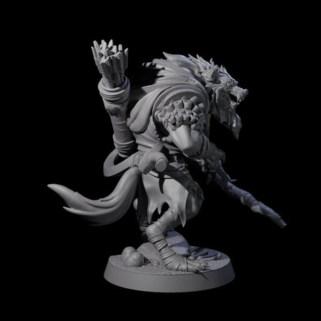 Menacing Gnoll Packmaster Miniature for Dungeons and Dragons, Pathfinder or other TTRPGs
