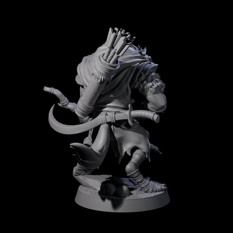 Menacing Gnoll Packmaster Miniature for Dungeons and Dragons, Pathfinder or other TTRPGs