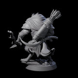 Menacing Gnoll Packmaster Miniature for Dungeons and Dragons, Pathfinder or other TTRPGs