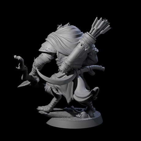Menacing Gnoll Packmaster Miniature for Dungeons and Dragons, Pathfinder or other TTRPGs