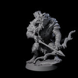 Menacing Gnoll Packmaster Miniature for Dungeons and Dragons, Pathfinder or other TTRPGs