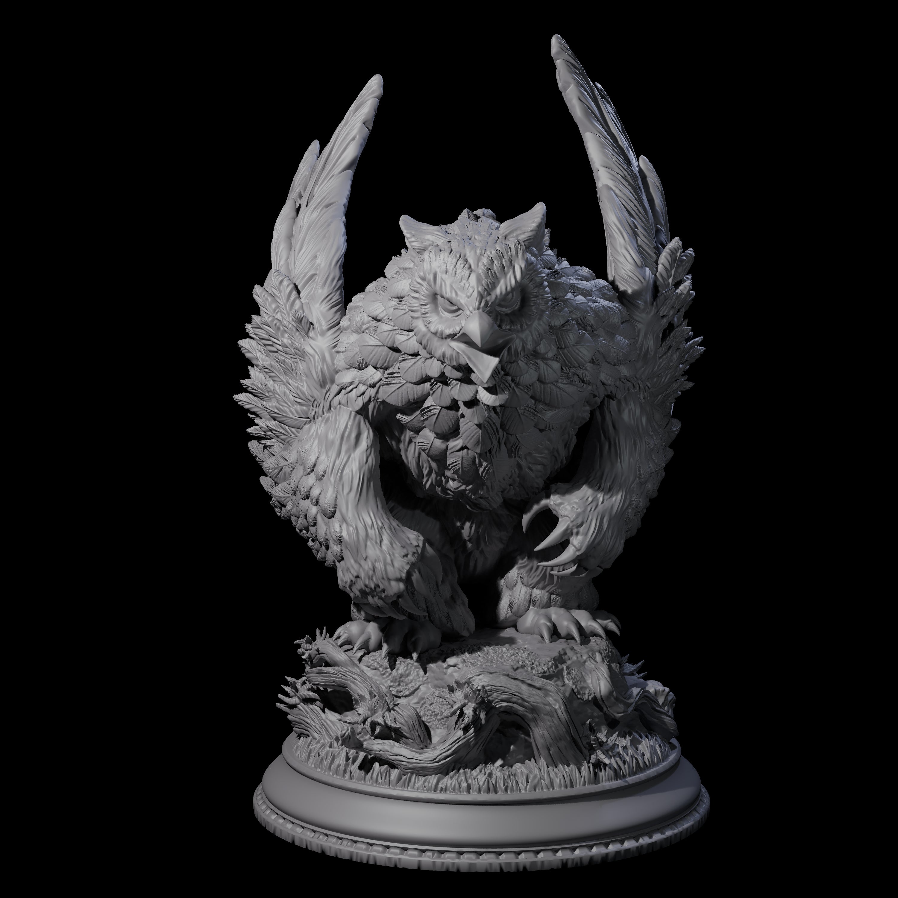 Menacing Owlbear Miniature for Dungeons and Dragons, Pathfinder or other TTRPGs