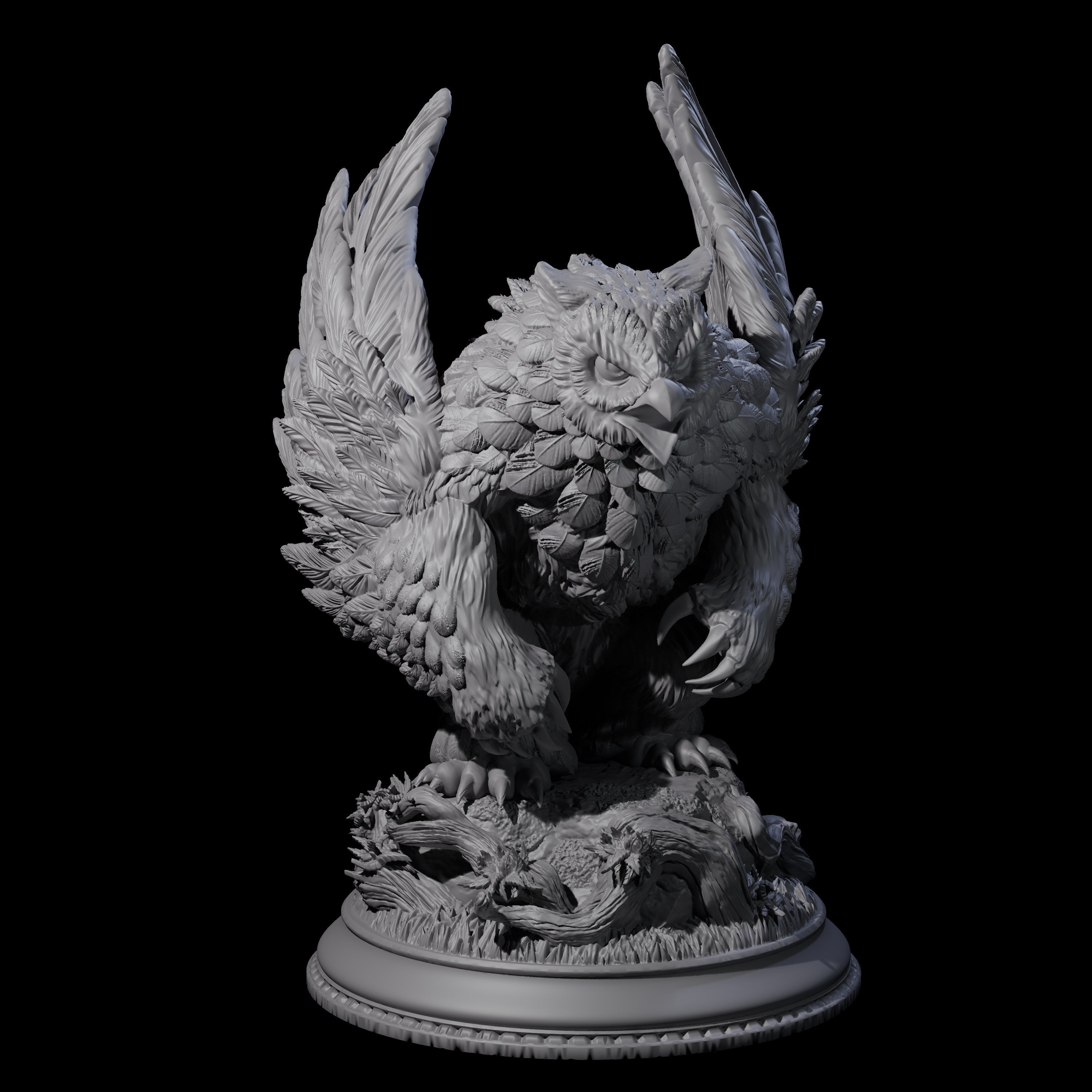 Menacing Owlbear Miniature for Dungeons and Dragons, Pathfinder or other TTRPGs