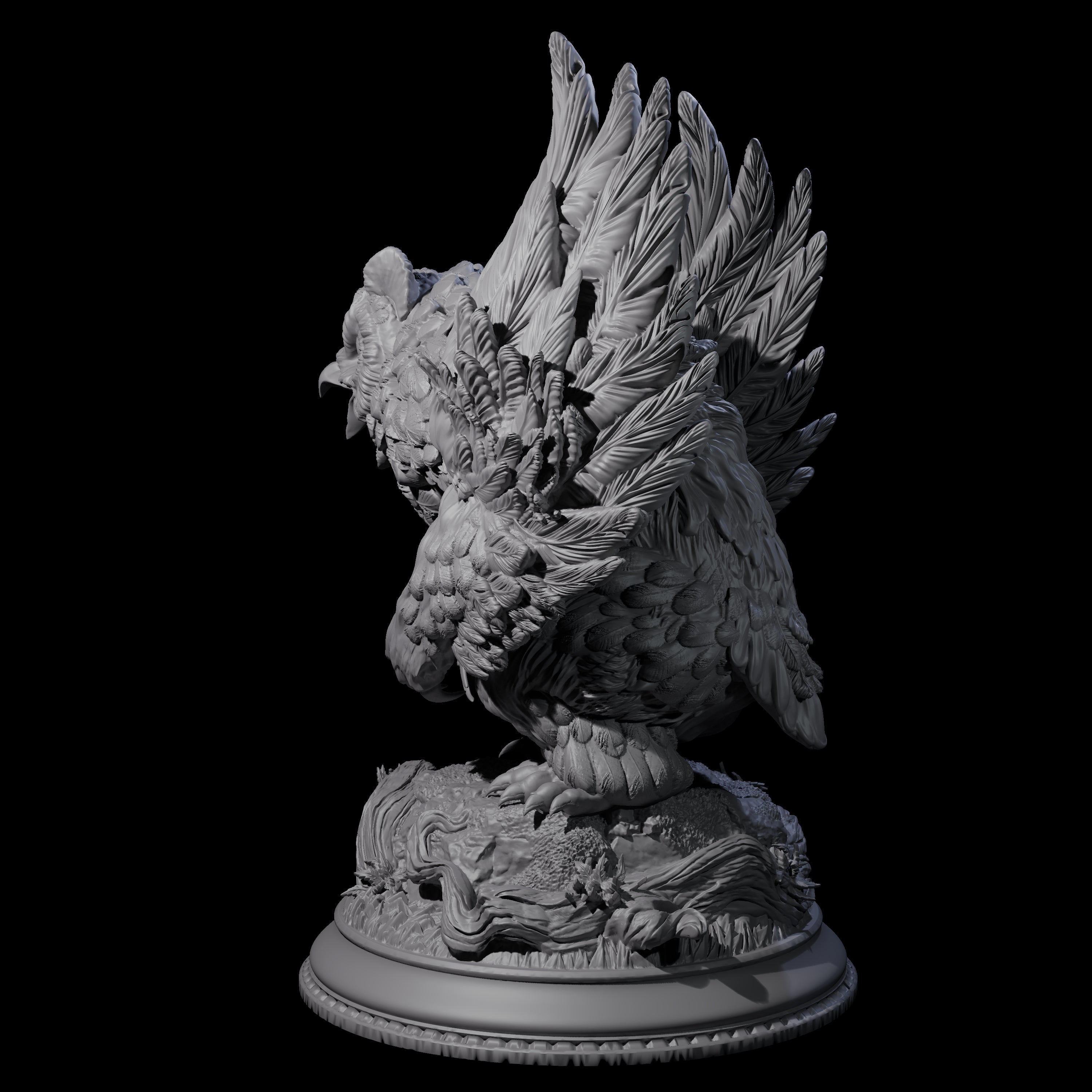 Menacing Owlbear Miniature for Dungeons and Dragons, Pathfinder or other TTRPGs