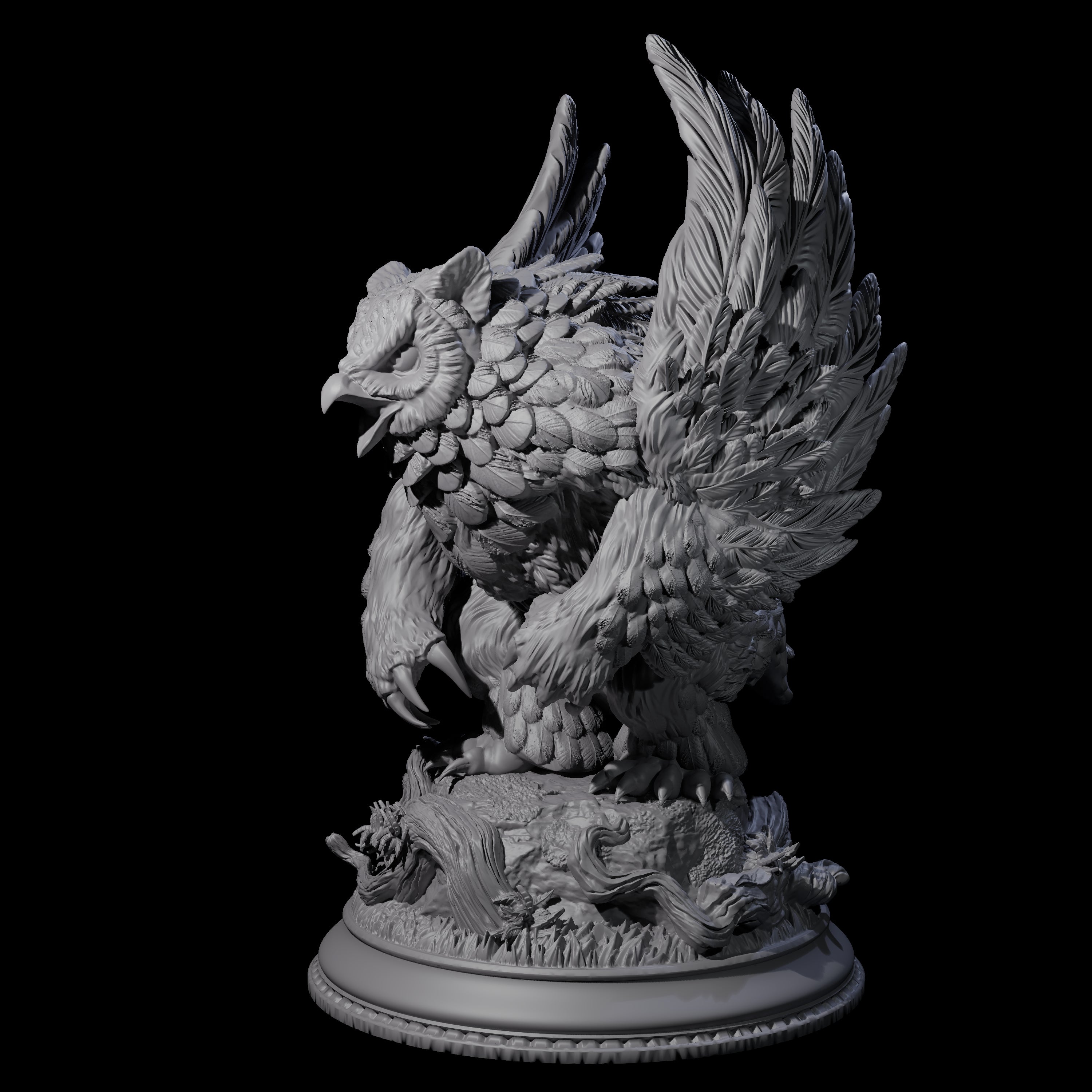 Menacing Owlbear Miniature for Dungeons and Dragons, Pathfinder or other TTRPGs