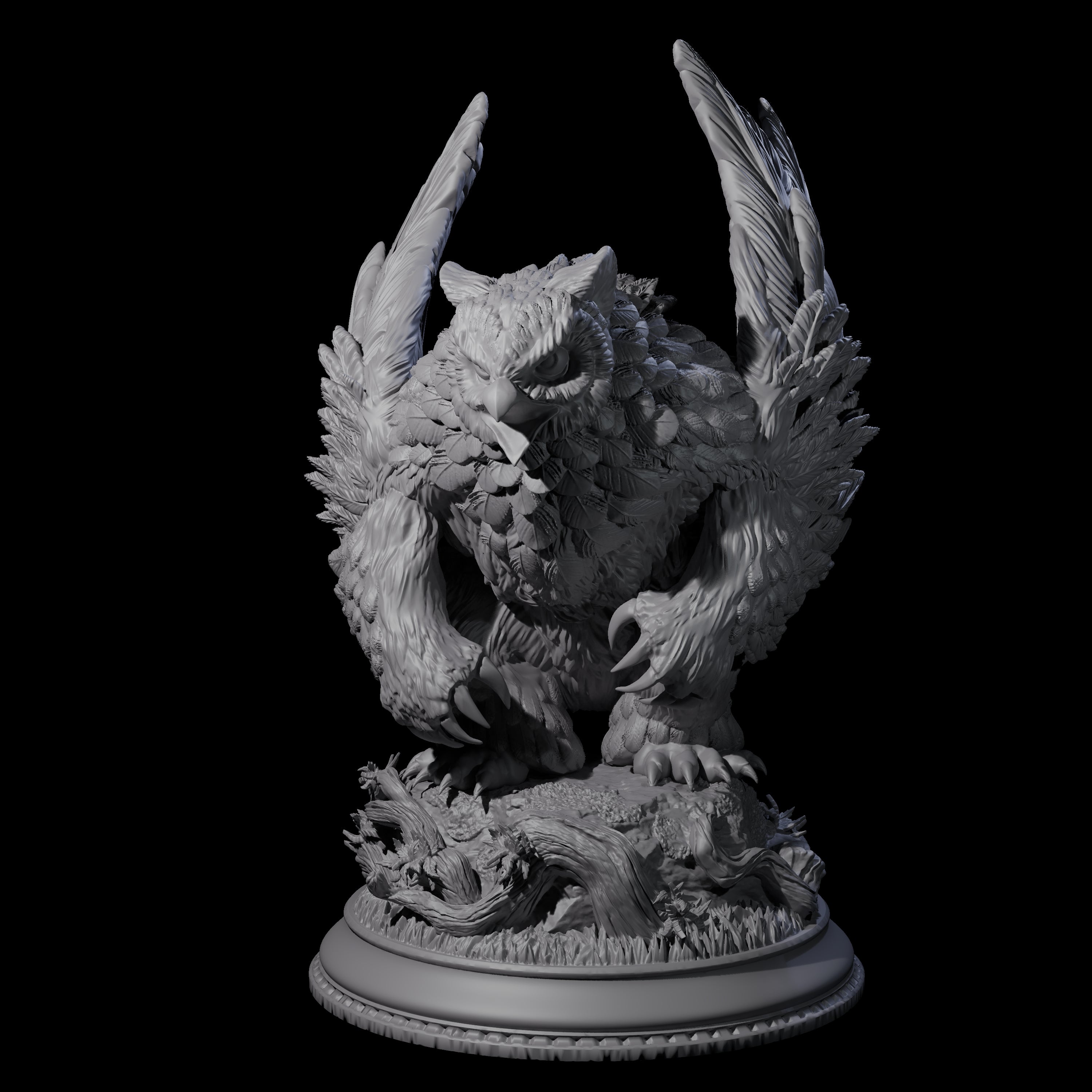 Menacing Owlbear Miniature for Dungeons and Dragons, Pathfinder or other TTRPGs