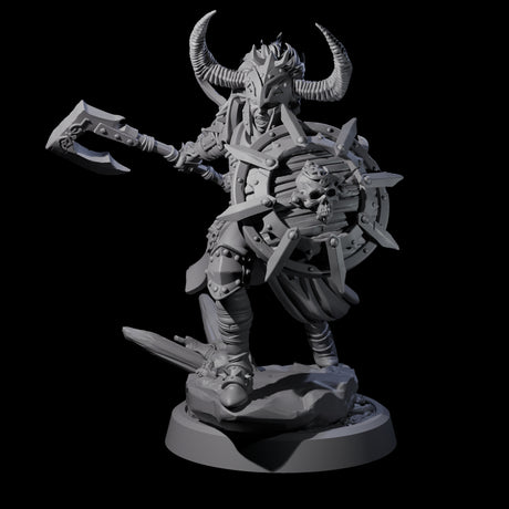 Menacing Shieldmaiden A Miniature for Dungeons and Dragons, Pathfinder or other TTRPGs
