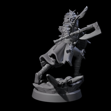 Menacing Shieldmaiden A Miniature for Dungeons and Dragons, Pathfinder or other TTRPGs