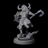 Menacing Shieldmaiden A Miniature for Dungeons and Dragons, Pathfinder or other TTRPGs