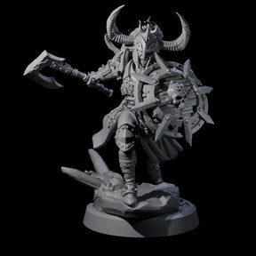 Menacing Shieldmaiden A Miniature for Dungeons and Dragons, Pathfinder or other TTRPGs