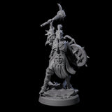 Menacing Shieldmaiden B Miniature for Dungeons and Dragons, Pathfinder or other TTRPGs
