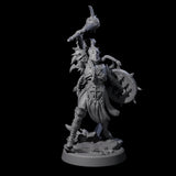 Menacing Shieldmaiden B Miniature for Dungeons and Dragons, Pathfinder or other TTRPGs