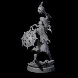 Menacing Shieldmaiden B Miniature for Dungeons and Dragons, Pathfinder or other TTRPGs