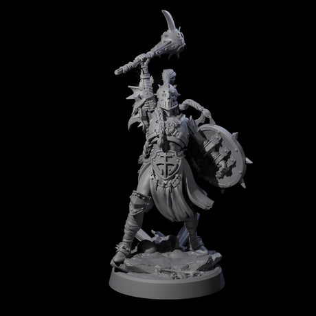 Menacing Shieldmaiden B Miniature for Dungeons and Dragons, Pathfinder or other TTRPGs