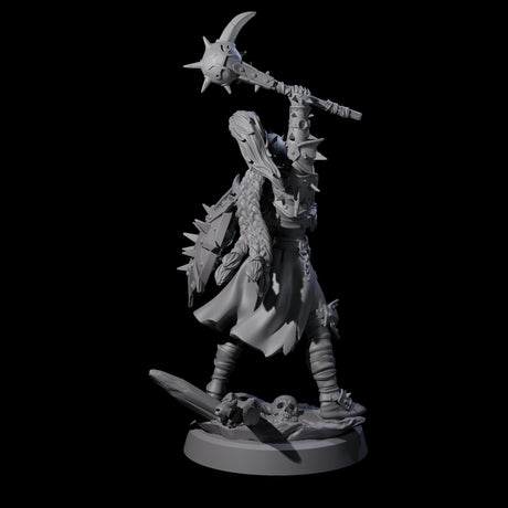 Menacing Shieldmaiden B Miniature for Dungeons and Dragons, Pathfinder or other TTRPGs