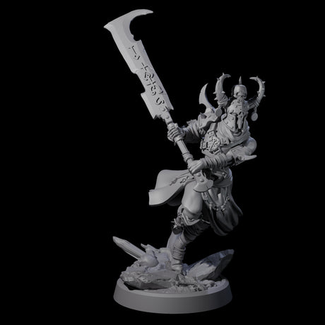 Menacing Shieldmaiden C Miniature for Dungeons and Dragons, Pathfinder or other TTRPGs