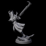 Menacing Shieldmaiden C Miniature for Dungeons and Dragons, Pathfinder or other TTRPGs