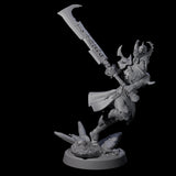 Menacing Shieldmaiden C Miniature for Dungeons and Dragons, Pathfinder or other TTRPGs