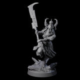 Menacing Shieldmaiden C Miniature for Dungeons and Dragons, Pathfinder or other TTRPGs