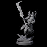 Menacing Shieldmaiden C Miniature for Dungeons and Dragons, Pathfinder or other TTRPGs