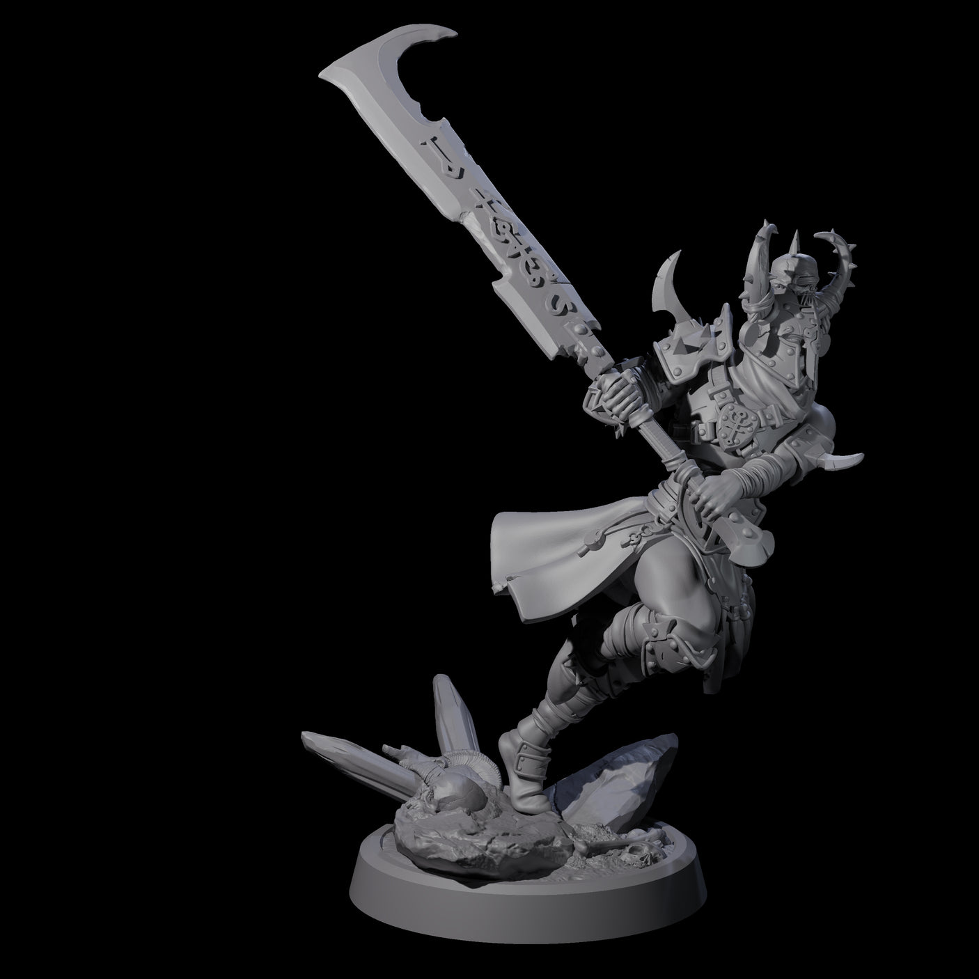 Menacing Shieldmaiden C Miniature for Dungeons and Dragons, Pathfinder or other TTRPGs