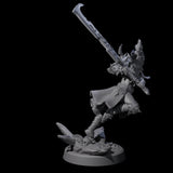 Menacing Shieldmaiden C Miniature for Dungeons and Dragons, Pathfinder or other TTRPGs