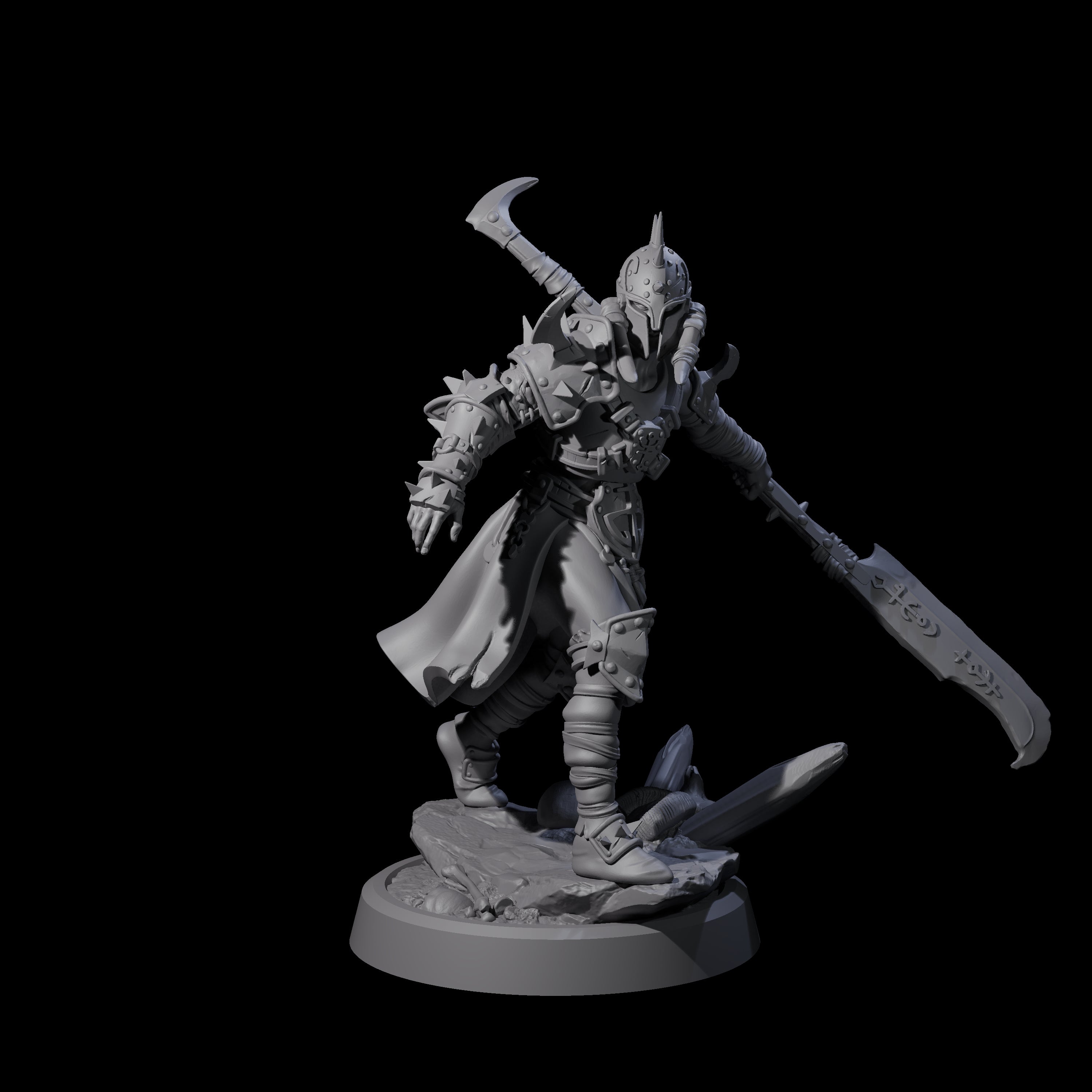 Menacing Shieldmaiden D Miniature for Dungeons and Dragons, Pathfinder or other TTRPGs
