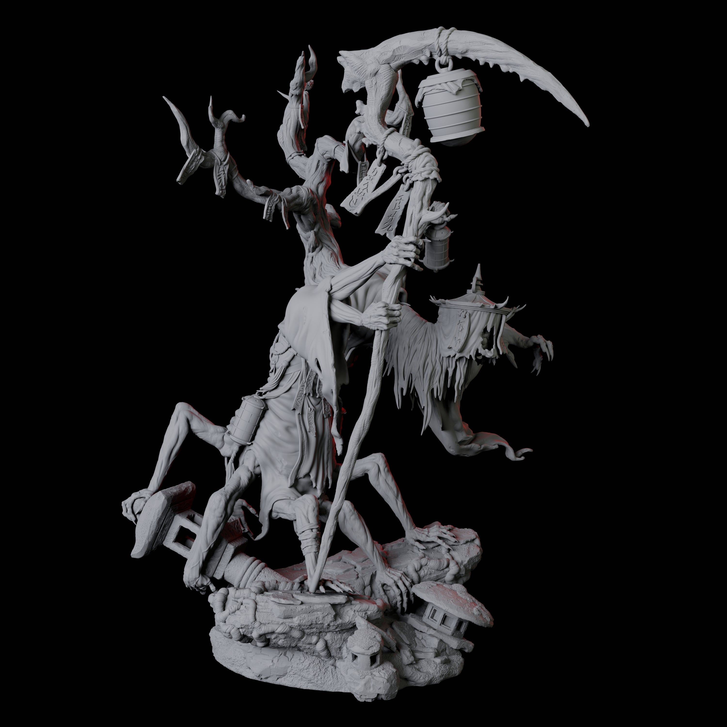 Menacing Taljjae C Miniature for Dungeons and Dragons, Pathfinder or other TTRPGs