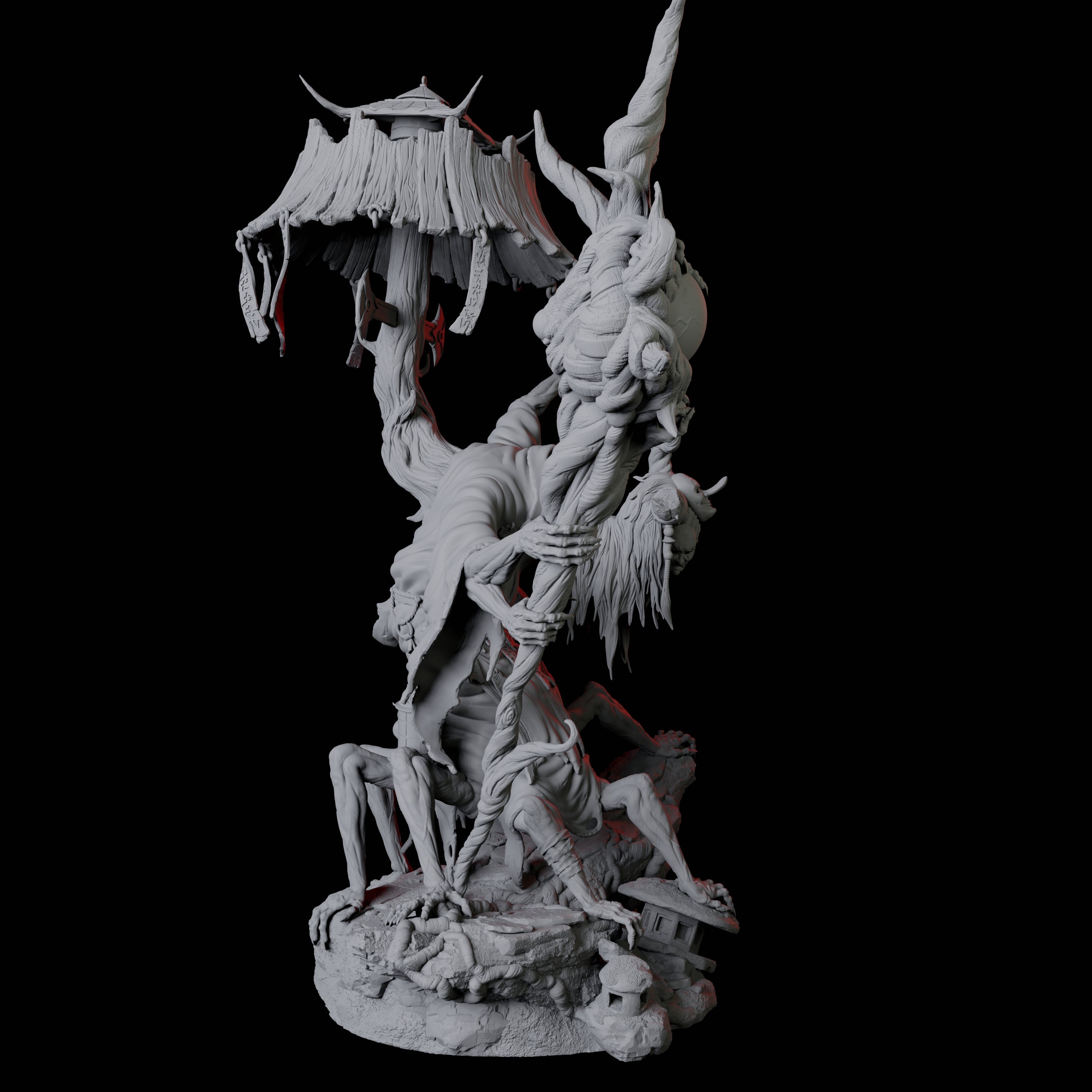 Menacing Taljjae D Miniature for Dungeons and Dragons, Pathfinder or other TTRPGs