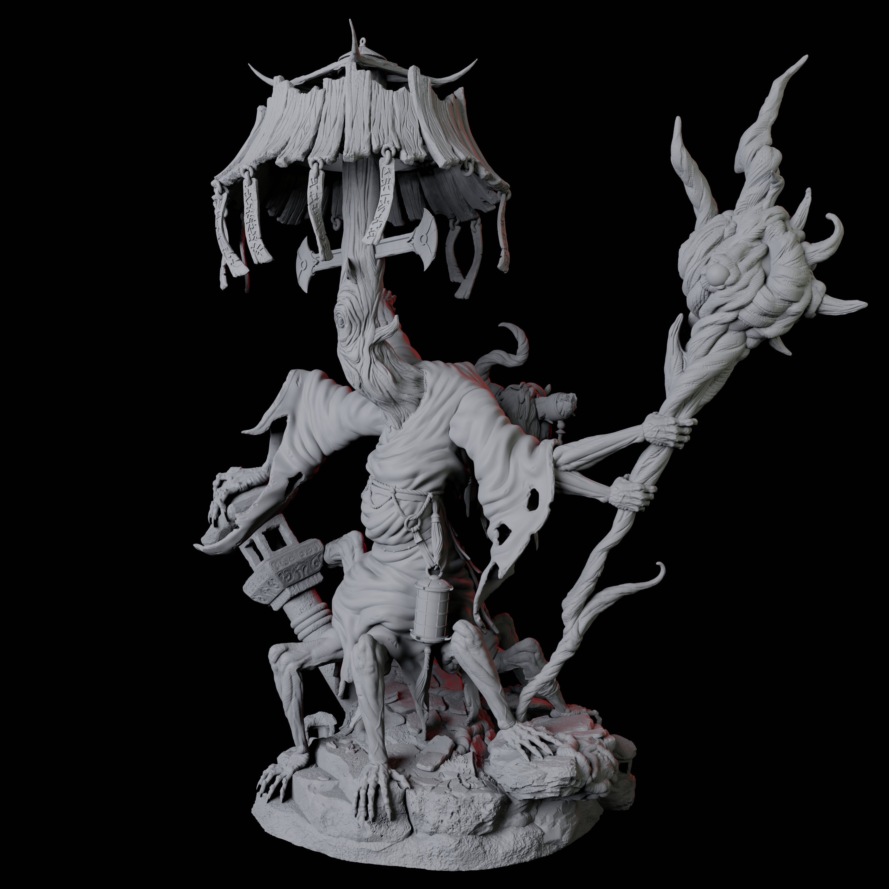 Menacing Taljjae D Miniature for Dungeons and Dragons, Pathfinder or other TTRPGs