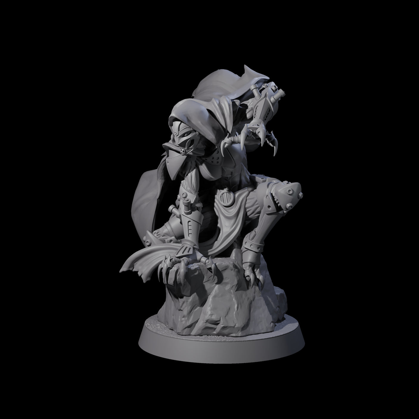 Menacing Warforged Rogue Miniature for Dungeons and Dragons, Pathfinder or other TTRPGs