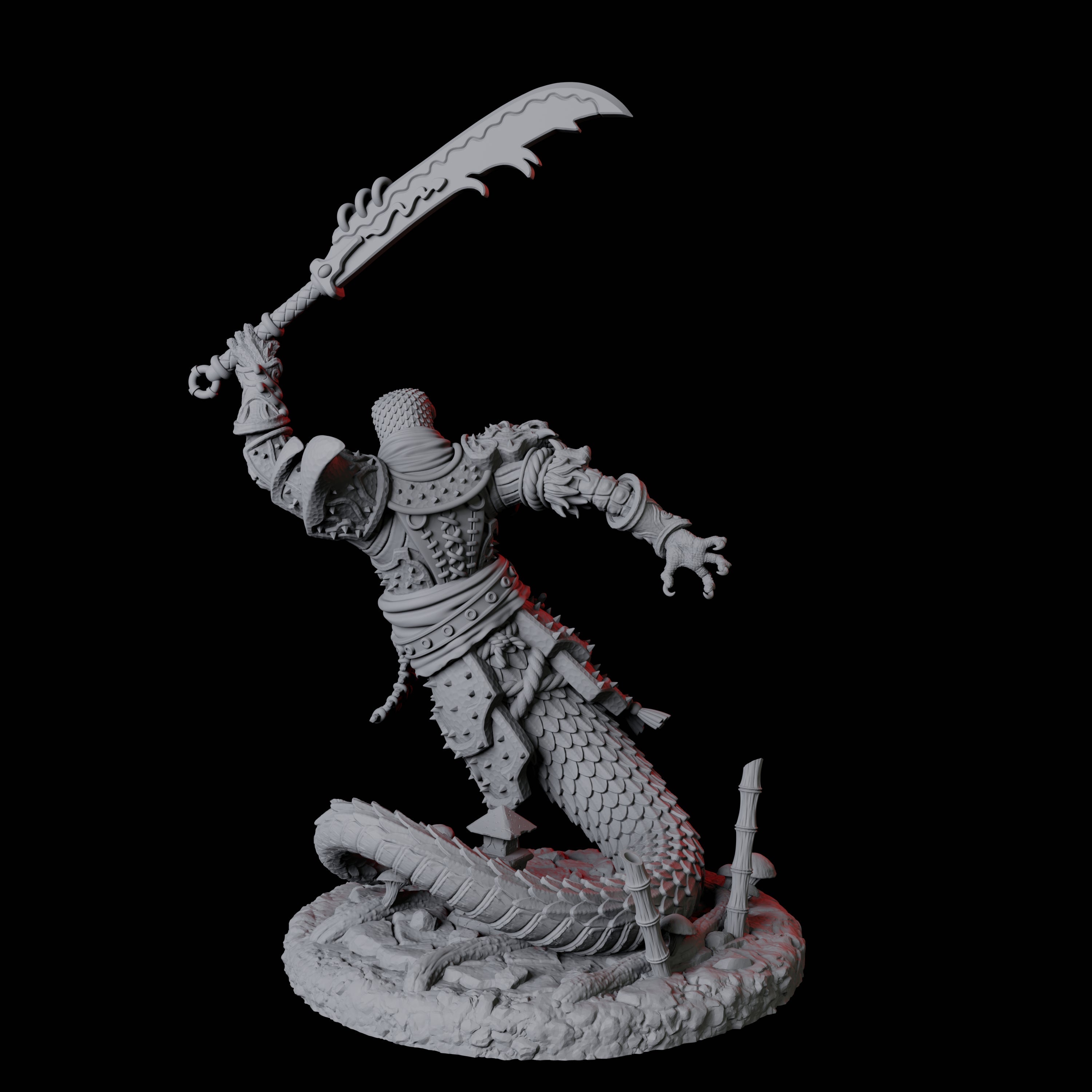 Menacing Yuan-Ti Abomination A Miniature for Dungeons and Dragons, Pathfinder or other TTRPGs