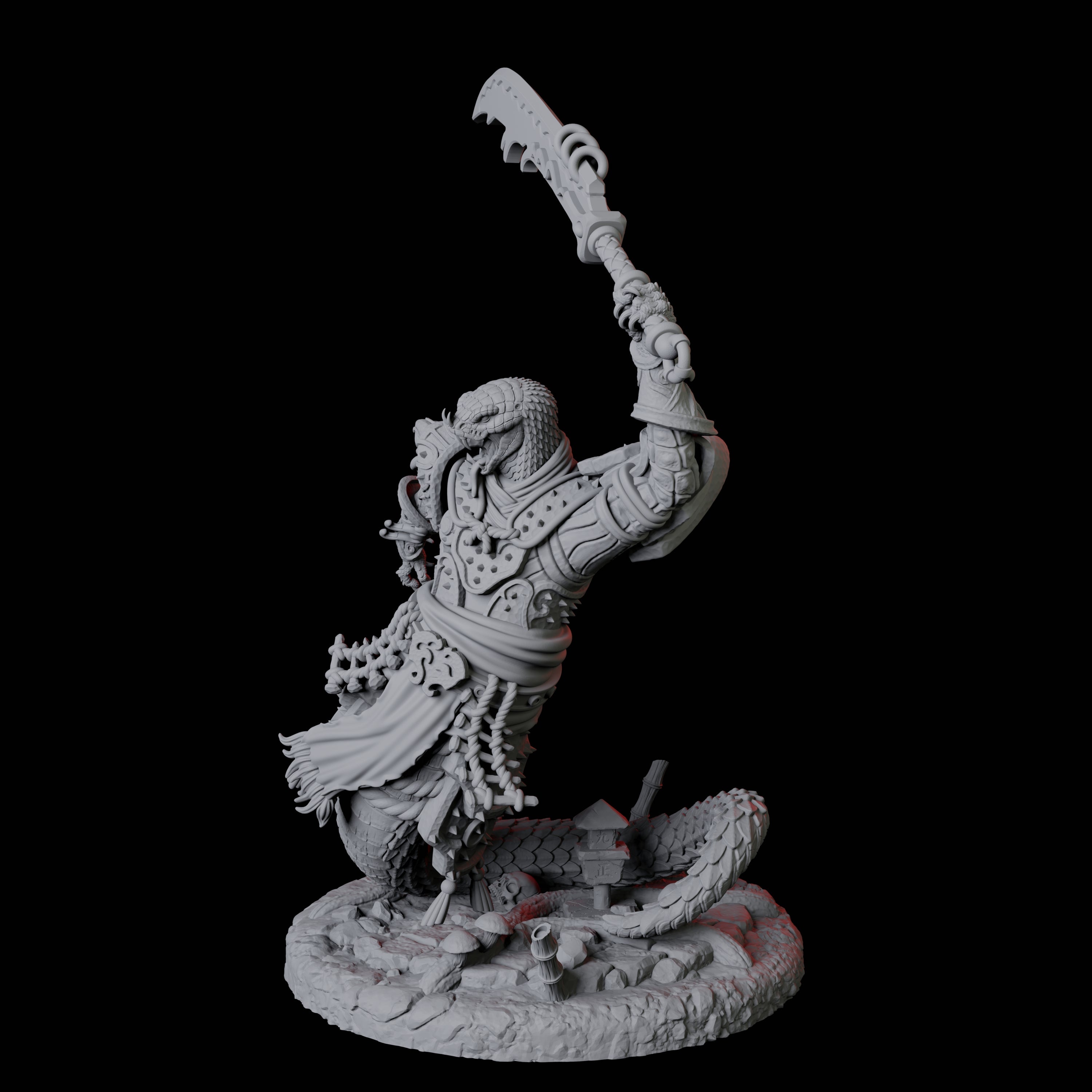 Menacing Yuan-Ti Abomination A Miniature for Dungeons and Dragons, Pathfinder or other TTRPGs