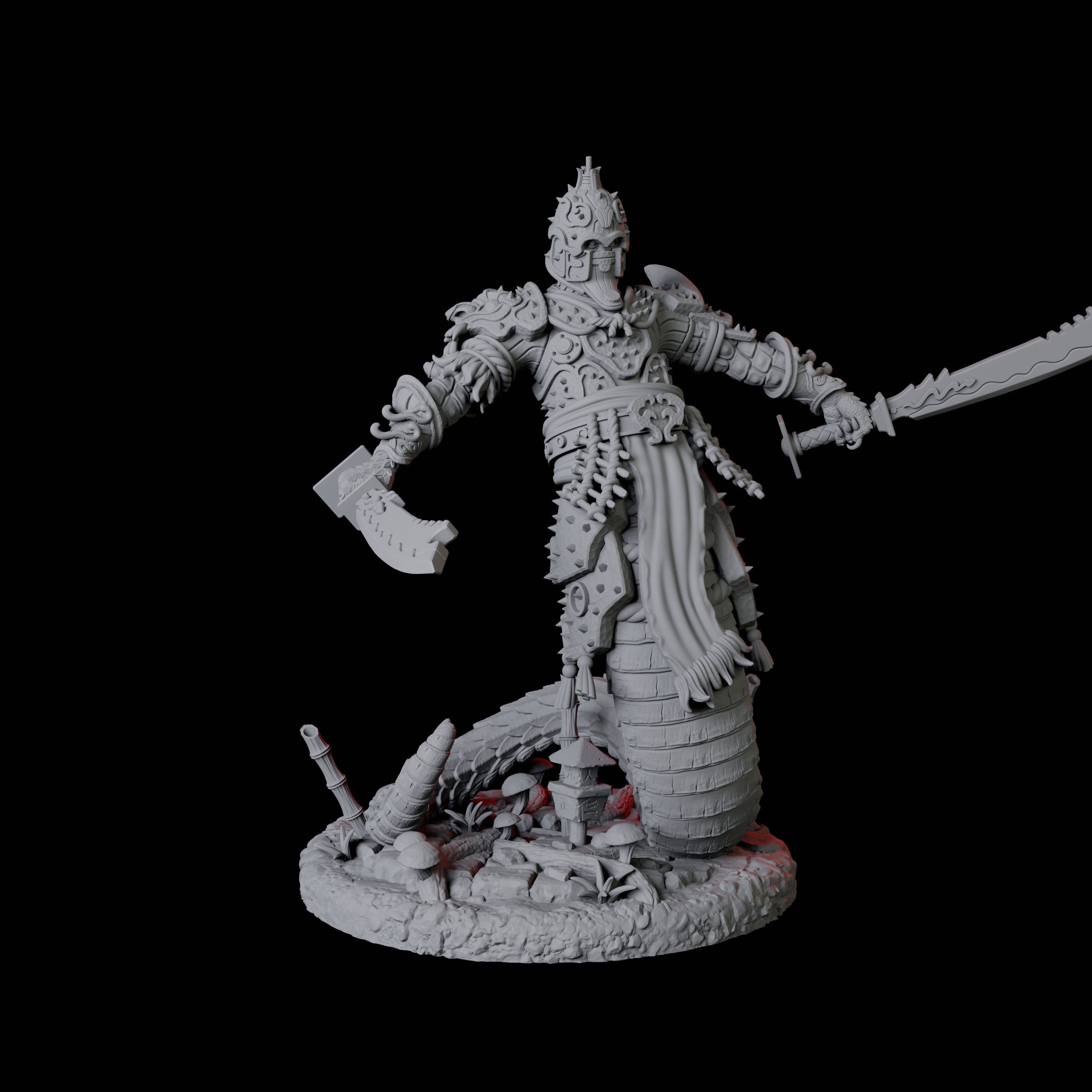 Menacing Yuan-Ti Abomination C Miniature for Dungeons and Dragons, Pathfinder or other TTRPGs