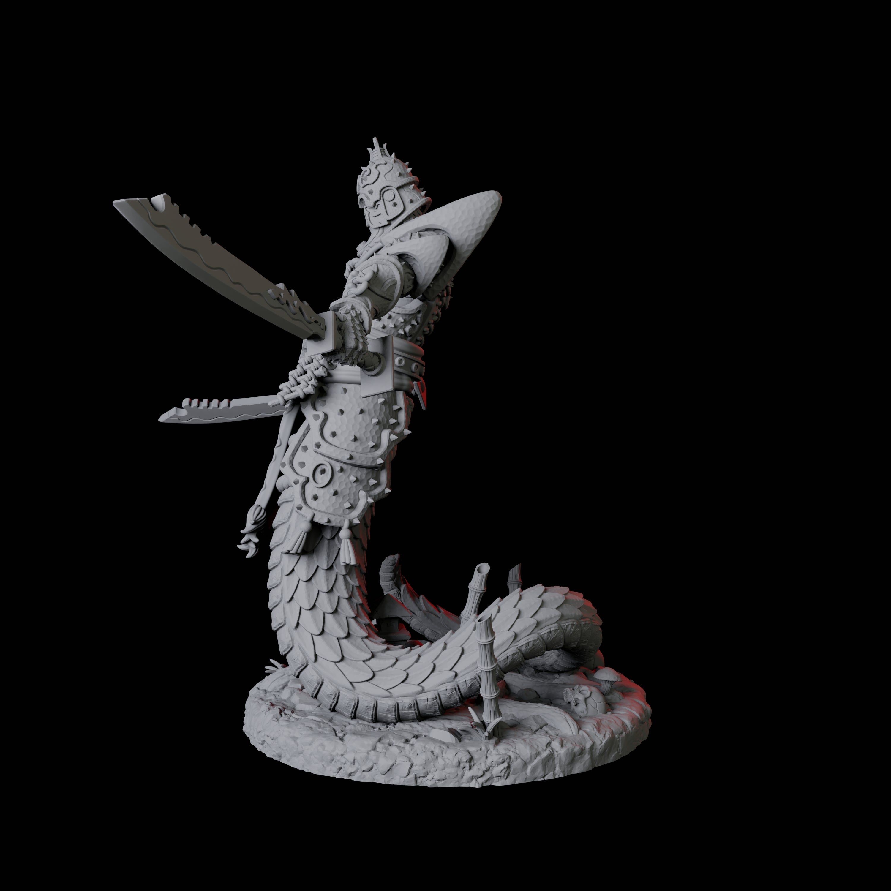 Menacing Yuan-Ti Abomination C Miniature for Dungeons and Dragons, Pathfinder or other TTRPGs