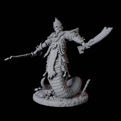 Menacing Yuan-Ti Abomination C Miniature for Dungeons and Dragons, Pathfinder or other TTRPGs