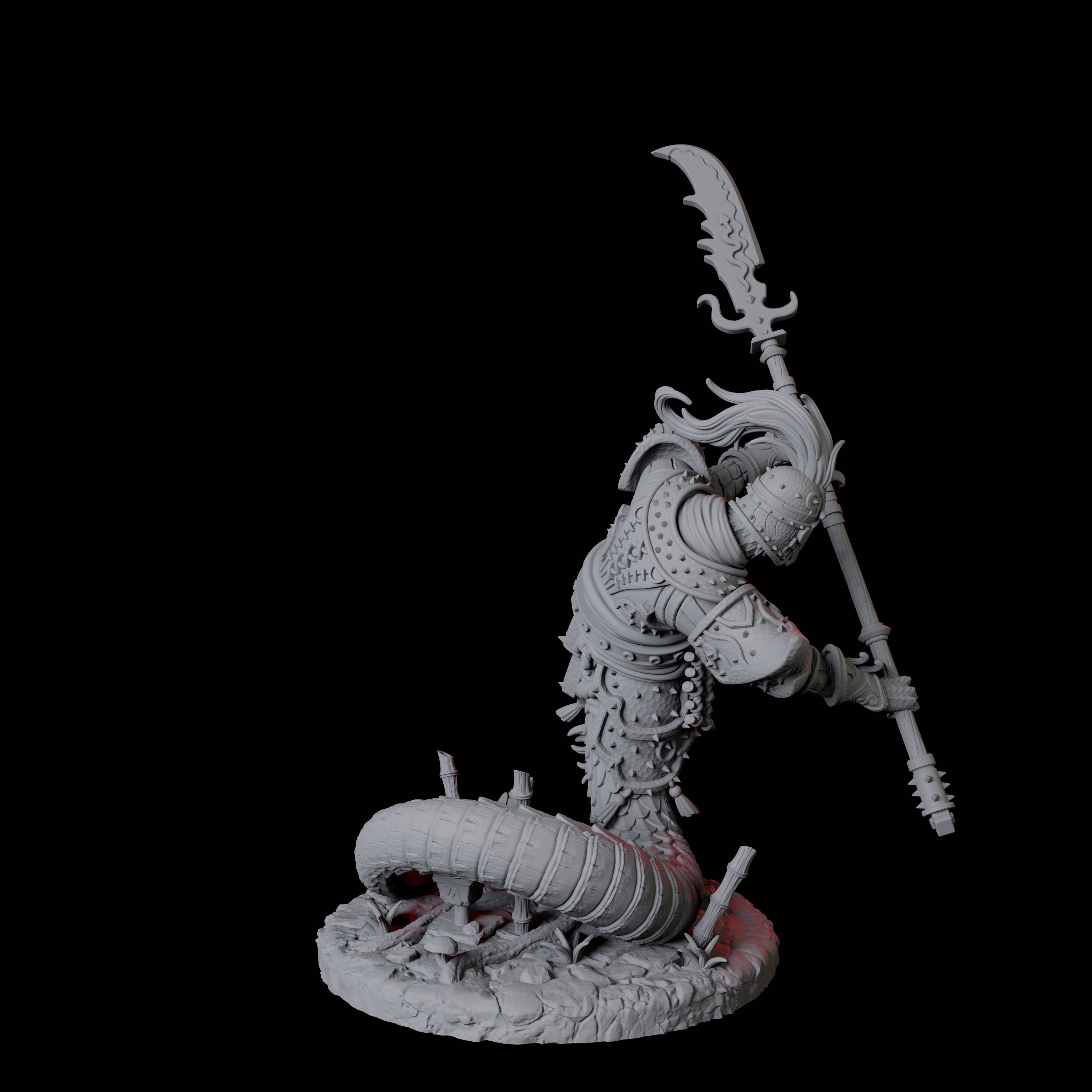Menacing Yuan-Ti Abomination D Miniature for Dungeons and Dragons, Pathfinder or other TTRPGs