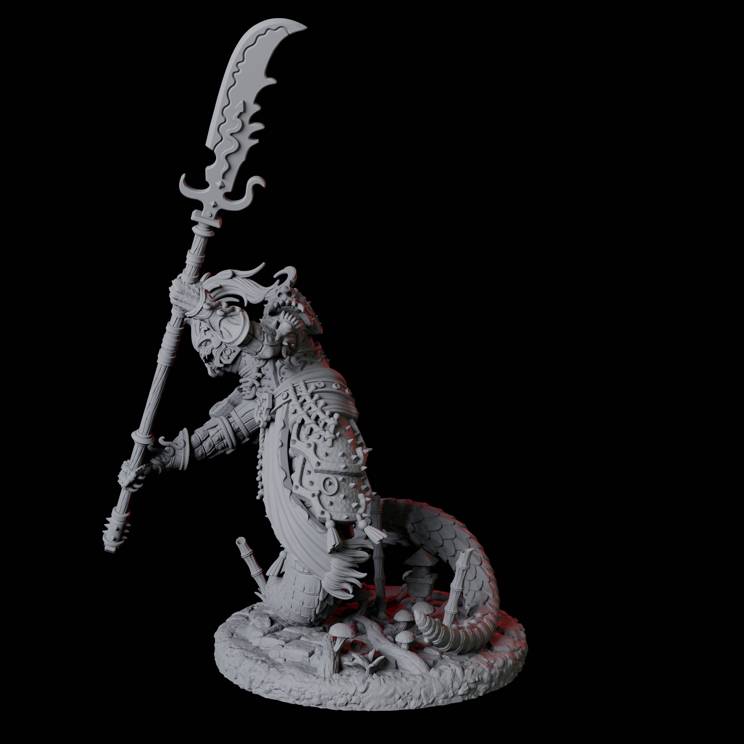 Menacing Yuan-Ti Abomination D Miniature for Dungeons and Dragons, Pathfinder or other TTRPGs