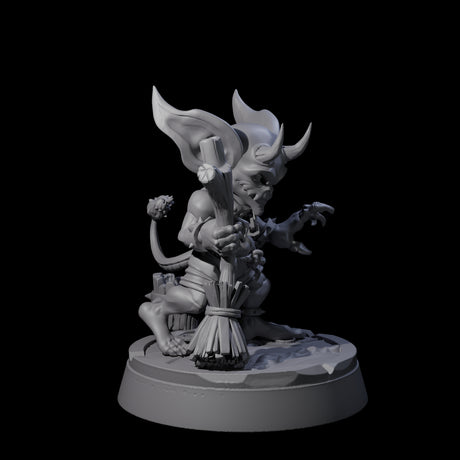 Menial Imp Deck Scrubber A Miniature for Dungeons and Dragons, Pathfinder or other TTRPGs
