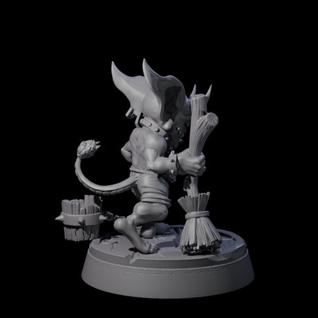 Menial Imp Deck Scrubber A Miniature for Dungeons and Dragons, Pathfinder or other TTRPGs