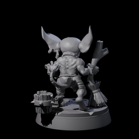 Menial Imp Deck Scrubber A Miniature for Dungeons and Dragons, Pathfinder or other TTRPGs